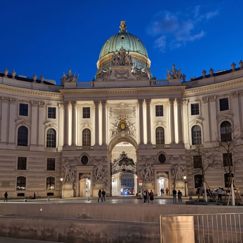 Michaelerplatz and the Hofburg entrance