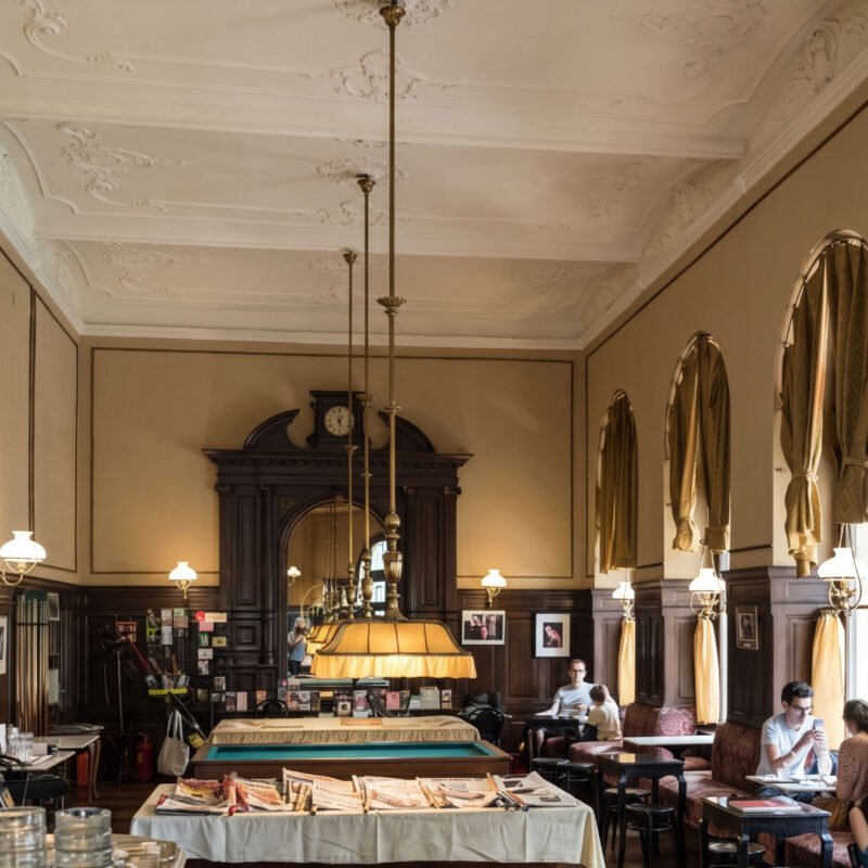 A Viennese Coffeehouse, Alone