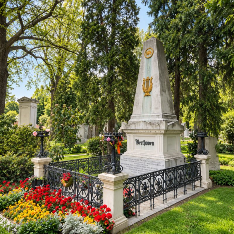 Vienna's Central Cemetery, beyond the composers