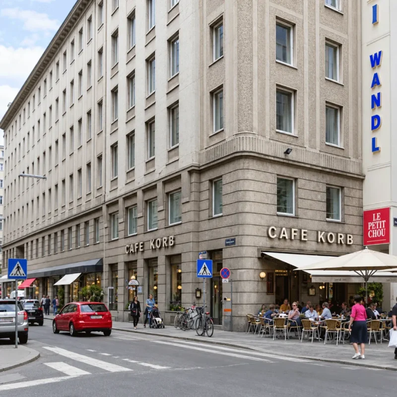 Café Korb, Brandstätte 9